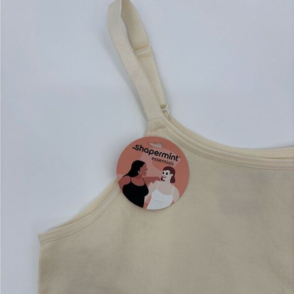 Shapermint Women's All Day Every Day Scoop Neck Cami Beige Size large | NWT - Picture 3 of 5